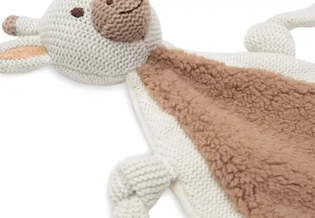 Personalisiertes Schnullertuch und Schmustuch Giraffe für Kinder und Babys - Personalisiert mit Name