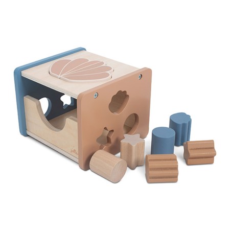 Holzspielzeug Formen Steckspiel Sortierbox blua | Jollein | Personalisiert 104-001-66026