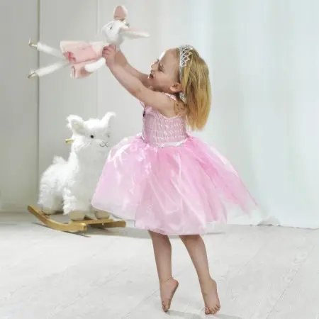 Baby Kuscheltier Hase Kate Ballerina in rosa personalisiert mit Name