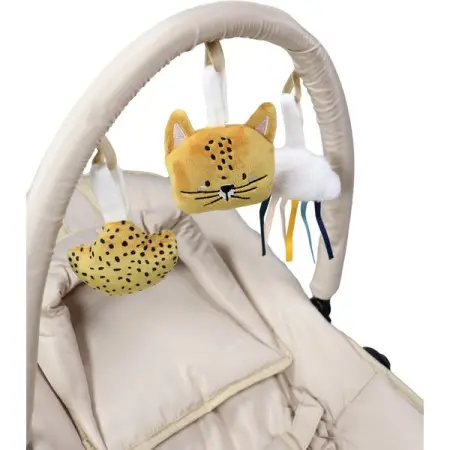 Babywippe Bouncer Leopard Lenny | Beige / Sand | Tryco