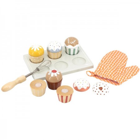 Holz Cupcake Set für Kinder | Tryco