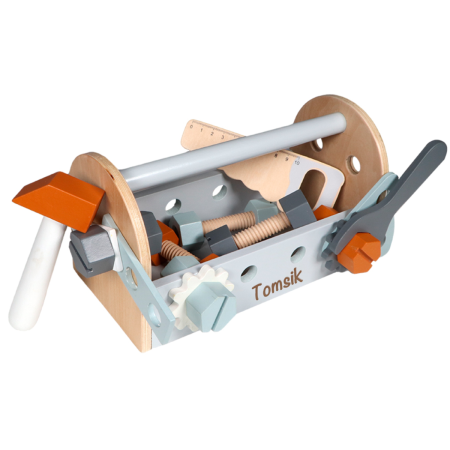 Tryco Holzspielzeug Werkzeugkiste personalisiert mit Gravur Tr-303014