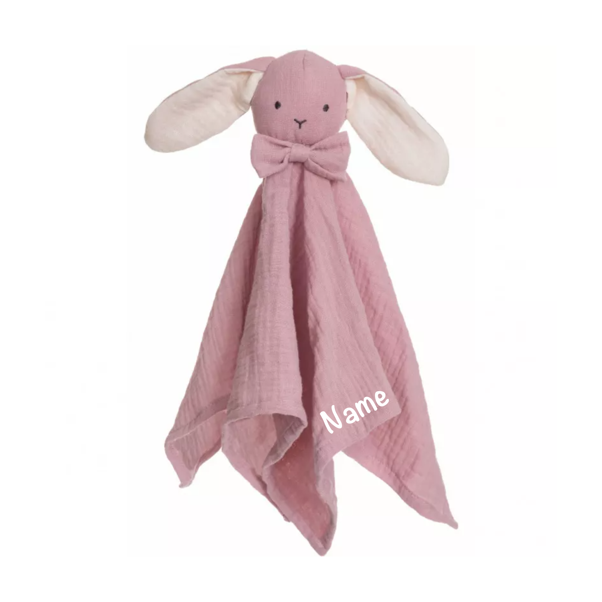 Baby Schmusetuch Hase in rosa - Personalisiert ✔️ Diinglisar | BellasTraum