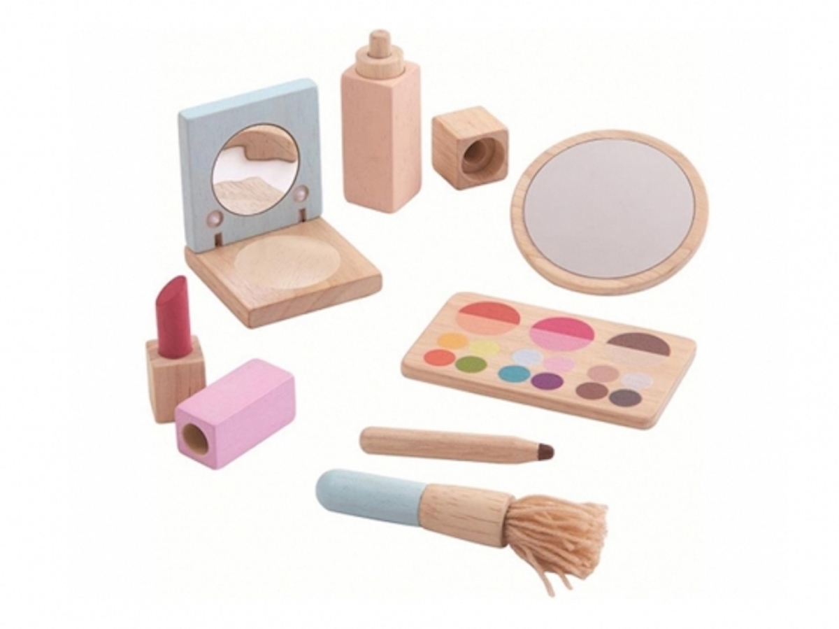 Holz Rollenspiel Kinder Gesichtsmaske Make-up Set Nachahmung