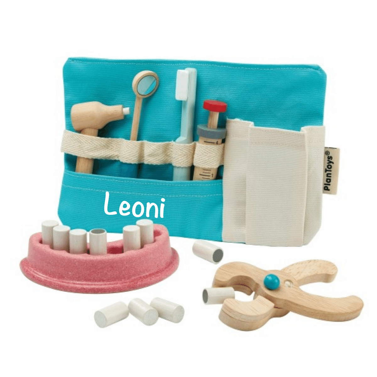 6-tlg verschiedene Zahnarzt Werkzeuge Holzspielzeug Set für Kinderarzt 
