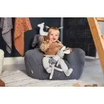 Jollein Baby & Kindersessel Teddy für das Kinderzimmer in grau 1-4 Jahre