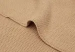 Babydecke Strickdecke Basic Knit Biscuit (75x100 cm) | Jollein | Personalisiert mit Name und Datum