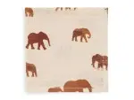 Jollein Mundtuch Spucktuch 3er Set Savannah Elefanten 31x31 cm Baumwolle