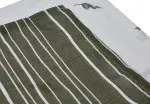Jollein Mundtuch Spucktuch 2er Set Streifen & Blätter grün 31x31 cm Baumwolle