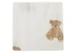 Jollein Mundtuch Spucktuch 3er Set Teddybär weiß braun 31x31 cm Baumwolle