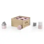 Label Label Sortierbox Steckspiel - Spielzeug Auto aus Holz - Rosa personalisiert Lasergravur Name Geburtstag