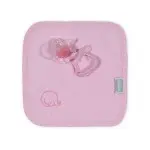 Jollein Baby Schnullertuch Elefant in rosa