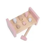 Holzspielzeug Hammerbank Klopfbank rosa | Jollein | Personalisiert 118-001-66021