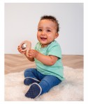 Tryco TR-353007 Schwan Holzrassel für Babys mit Personalisierung | Lasergravur mit Name vom Kind