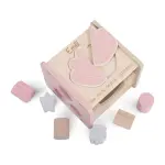 Holzspielzeug Formen Steckspiel Sortierbox rosa | Jollein | Personalisiert 104-001-66025 Lasergravur mit Name und Geburtsdaten