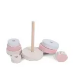 Holzspielzeug Ring-Stapelturm rosa | Jollein | Personalisiert