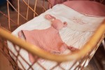 031-594-66049 Jollein Schmusetuch Babyspielzeug Schnullertuch Hase rosa personalisierbar mit Name