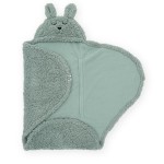 Baby Wickeldecke - Bunny ash green / grün Babygeschenk | Jollein 032-566-66018