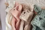 Baby Wickeldecke Einschlagdecke - Bunny Pale Pink / Rosa Babygeschenk | Jollein 032-566-66020