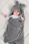 Baby Wickeldecke - Bunny storm grey / grau Babygeschenk | Jollein 032-566-65332