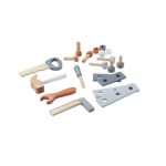 Kids Concept 1000094 - Kinder Werkzeugkiste Holz 20-teilig Weiß von BellasTraum personalisiert