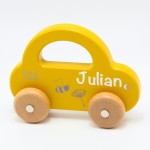 Label Label - Kinder Auto aus Holz gelb LLWT-25026