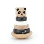 Label-Label - Stapelturm Panda schwarz / weiß - Personalisiert zur Geburt
