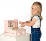 Label-Label klappbare Kinder-Spielküche rosa personalisiert LLWT-24784