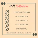 Label Label - Formen-Steckspiel Box - Kinder Sortierbox aus Holz Blau - Personalisierbar Namen LLWT-25057 Lasergravur Geburtstag