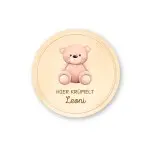 Personalisierte Frühstücksbrett für Kinder und Babys – Teddybär Einzigartige Geschenkideen mit Liebe zum Detail!
