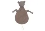 Personalisiertes Schnullertuch und Schmustuch Bär für Kinder und Babys - Personalisiert mit Name