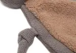 Personalisiertes Schnullertuch und Schmustuch für Kinder und Babys in form eines Bären