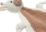 Personalisiertes Schnullertuch und Schmustuch für Kinder und Babys in form einer Giraffe