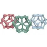 Zahnungshilfe Beissring Geometrische Form Dodekaeder Silikon Blau | Label-Label