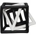 Zahnungshilfe Beissring Geometrische Formen in Schwarz & Weiß Silikon | Label-Label