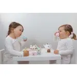 JaBaDaBaDo T257 ✔️ Kinder Holz Tee-Set pastell | Holzspielzeug Spielküchen-Zubehör für Kinder