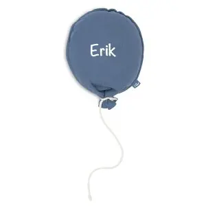 Kinderzimmer Wanddeko 'Luftballon' blau beige 25cm | Jollein | Personalisierbar