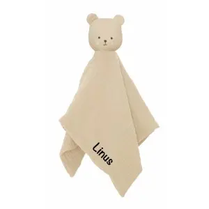JaBaDaBaDo Schmusetuch Teddy beige Babygeschenk | Personalisiert mit Name vom Baby