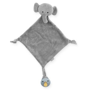 Baby Schmusetuch Schnullertuch Elefant in grau | Jollein