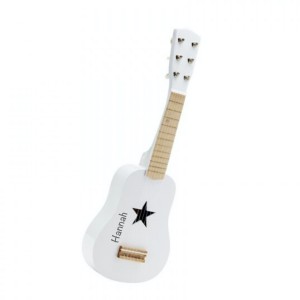 Kids Concept 1000146 - Kinder Holz Gitarre Weiß | von BellasTraum mit "Name" personalisiert