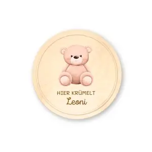 Personalisierte Frühstücksbrett für Kinder und Babys – Teddybär Einzigartige Geschenkideen mit Liebe zum Detail!