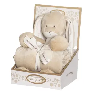 Teddykompaniet Diinglisar Baby Geschenkset Hase mit Decke